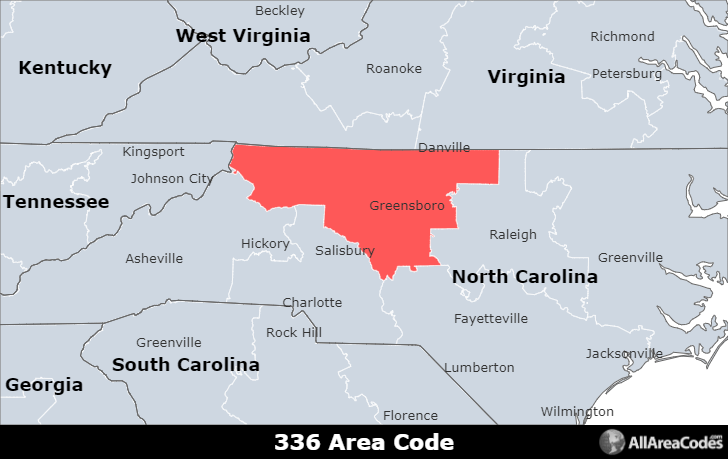 location of area code 336